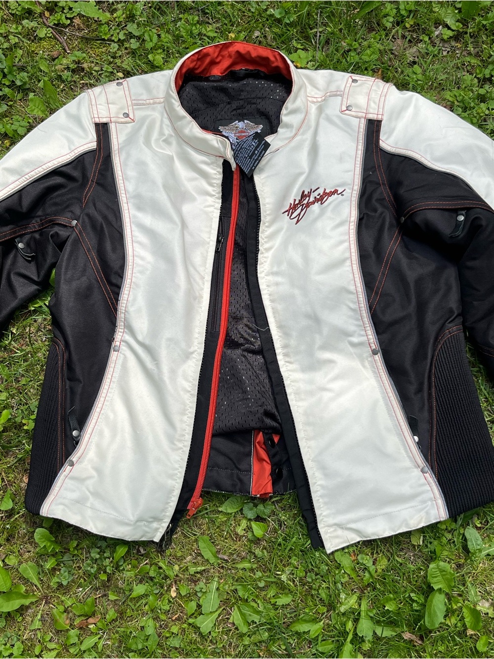 Harley-Davidson Black & Gray Mesh Motorcycle Jacket Liner